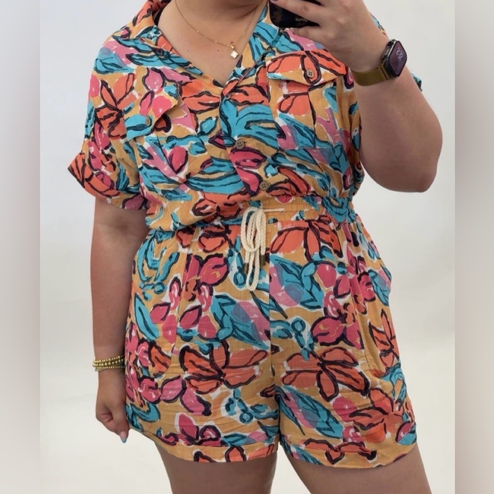 Floral Women's romper